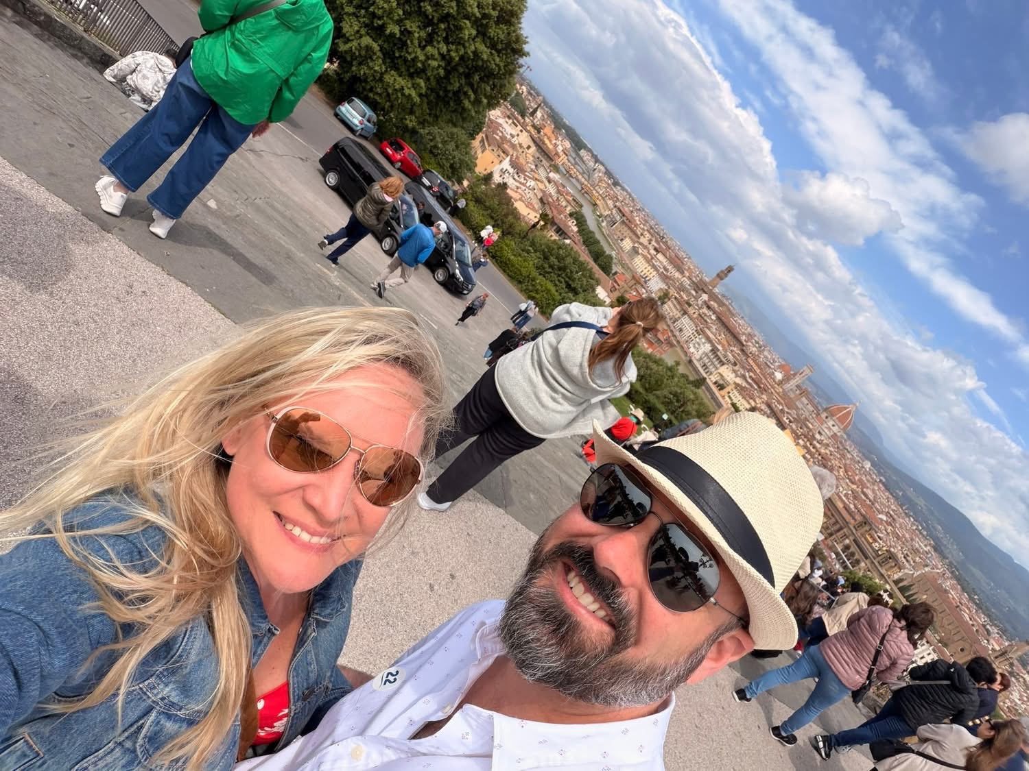 Florence overlook selfie